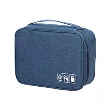 Сумка для хранения кабелей данных Раздельное хранение Ткань Оксфорд Дорожная сумка для электроники для кабелей Зарядных устройств