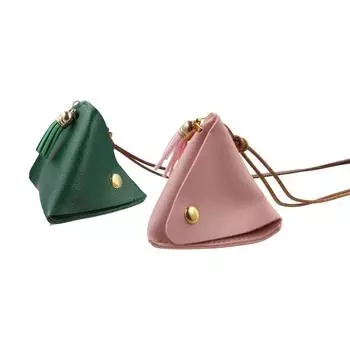 Сумка для хранения кабеля для передачи данных, треугольная сумка для хранения, кошелек для монет из искусственной кожи, женский кошелек для смены губной помады, косметичка жёлтый