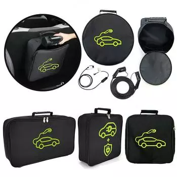 Сумка для хранения кабеля для зарядки электромобиля, вилки для зарядного устройства электромобиля, водонепроницаемый огнестойкий контейнер для оборудования