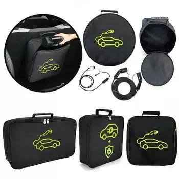 Сумка для хранения кабеля для зарядки электромобиля, вилки для зарядного устройства электромобиля, водонепроницаемый огнестойкий контейнер для оборудования