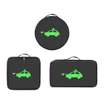 Сумка для хранения кабеля зарядки электромобиля, чехол для кабеля с ручкой, органайзер для хранения шнуров, органайзер для кабеля электромобиля для электромобиля
