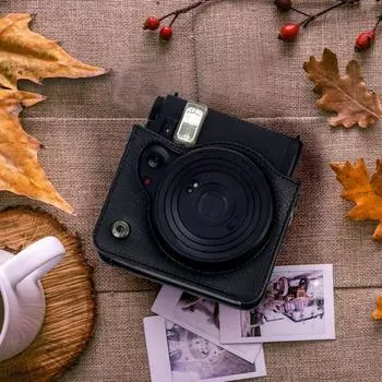 Сумка для хранения камеры Yousheng с мягкой подкладкой, ударопрочная, ударопрочная, со съемным плечевым ремнем для Instax Mini 99 коричневый