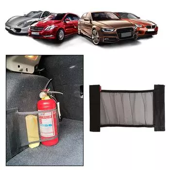 Сумка для хранения, карман, задняя часть автомобиля, сетка, сиденье багажника, эластичная сетка на веревке (M) К