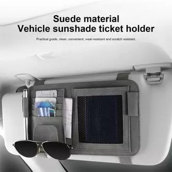 Сумка для хранения карточек Несколько отделений Износостойкий Устойчивый к царапинам Универсальный Простота установки Экономия места серый