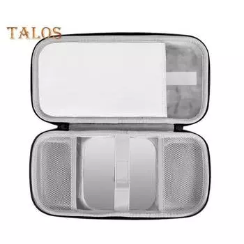 Сумка для хранения клавиатуры для Apple, жесткий чехол, ударопрочный дорожный чемодан, вместительный, с двойной молнией, устойчивый к царапинам, портативный чемодан для Mac белый