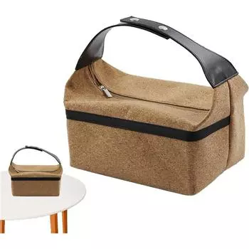 Сумка для хранения кофейников Alocs - сумка для хранения кофейников для кемпинга | органайзер для кухонных принадлежностей для кемпинга и путешествий | переноска для чашек и напитков 15x20x25cm коричневый