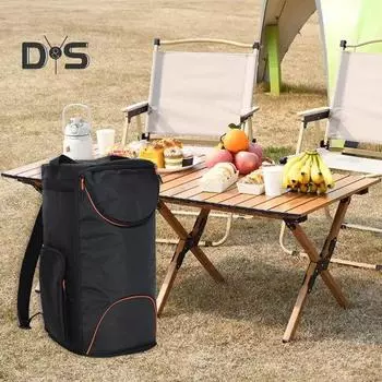 Сумка для хранения колонок с внешними карманами, застежка-молния, вместительный чехол для переноски колонок, органайзер для хранения чёрный