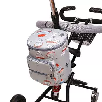 Сумка для хранения коляски Держатель для подгузников Сумка для детской коляски Сумка для хранения бутылочек Подвесная сумка для хранения D