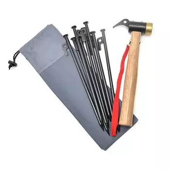 Сумка для хранения колышков для палатки из водонепроницаемой утолщенной ткани Оксфорд, сумка для колышков для палатки, переносная сумка для гвоздей для кемпинговой палатки