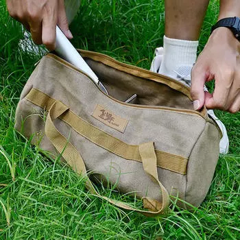 Сумка для хранения колышков для палатки, переноска походных инструментов, прочная холщовая сумка для колышков