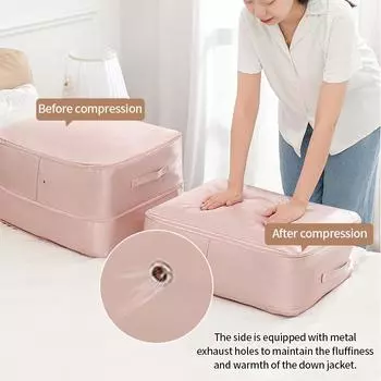 Сумка для хранения компрессионного одеяла, стеганого одеяла, ультракомпактный органайзер, пыле-влагостойкий чехол для шкафа для одежды