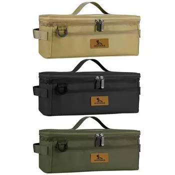 Сумка для хранения кухонных принадлежностей, портативная сумка для посуды для пикника, барбекю, ткань Оксфорд, большая вместимость, водонепроницаемые принадлежности для кемпинга на открытом воздухе CHINA