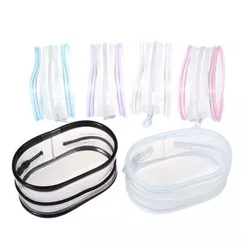 Сумка для хранения кукол, утолщенная прозрачная сумка-органайзер, портативный пыленепроницаемый чехол, ПВХ-коробка-загадка, симпатичная сумка-органайзер для кукол белый