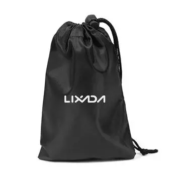 Сумка для хранения Lixada 15x20 см, сумка для переноски на шнурке, органайзер для фитнеса, тренировок, йоги, дома чёрный