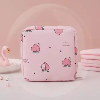 Сумка для хранения многофункциональных гигиенических салфеток для девочек с рисунком - большая вместимость, портативная, для использования студентами