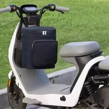 Сумка для хранения мотоцикла Водонепроницаемая сумка для электрического велосипеда 600D Ткань Оксфорд Мотоциклетная шляпа Сумка Сохранение тепла для дождевика чёрный