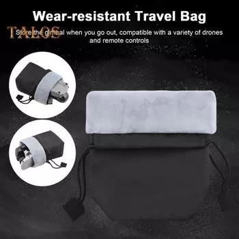 Сумка для хранения Мягкая внутренняя ткань Износостойкий большой емкости Защитный органайзер Чехол для OM 5/OM 4 SE/Osmo Mobile 3 чёрный