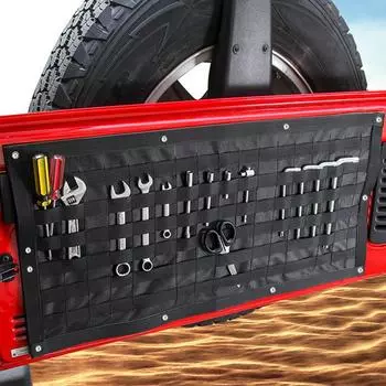 Сумка для хранения на багажнике Сумка для хранения на багажнике автомобиля Сумка для хранения инструментов Органайзер для хранения на багажнике автомобиля Сумка для хранения на багажнике автофургона чёрный
