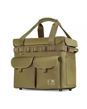 Сумка для хранения на открытом воздухе OneTigris, складная походная сумка с крышкой, водонепроницаемое дно, ножки, большая емкость 25 л, водоотталкивающая пропитка, MOLLE и карманы,