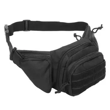 Сумка для хранения на поясе из ткани Оксфорд 800D для активного отдыха, водонепроницаемая сумка, черная Black