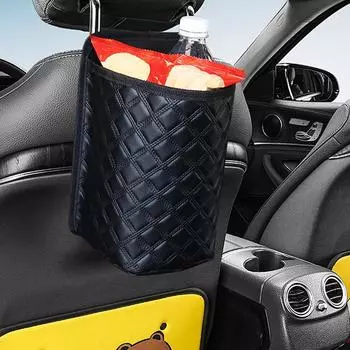 Сумка для хранения на спинке сиденья автомобиля, искусственная кожа, органайзер для заднего сиденья автомобиля, большая вместимость, экономия места за сиденьем, органайзер для автомобиля United States