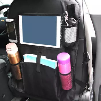 Сумка для хранения на заднем сиденье автомобиля, органайзер, коврик для ног, пылезащитный, универсальный, водонепроницаемый для автомобилей и
