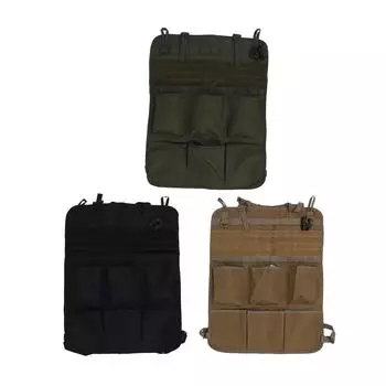 Сумка для хранения на заднем сиденье автомобиля, многофункциональная нейлоновая легкая сумка для хранения на заднем сиденье автомобиля, оптимизирующая пространство Black