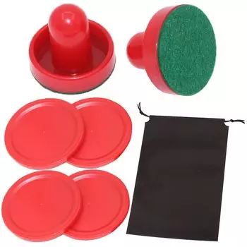 Сумка для хранения настольной игры Felimoa Air Hockey Mallet Puck, в комплект входит 6 предметов