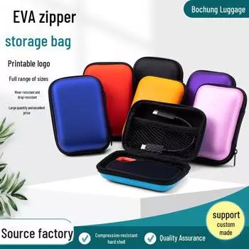 Сумка для хранения наушников и кабеля передачи данных EVA с чехлом для жесткого диска 11*8*4 красный