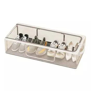 Сумка для хранения обуви из ПВХ, пылезащитная, водонепроницаемая, прозрачная коробка для хранения одежды под кроватью, большая вместительная стойка для хранения обуви 1window-S