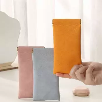 Сумка для хранения очков из искусственной кожи, автоматический закрытый чехол для солнцезащитных очков, водонепроницаемый чехол розовый