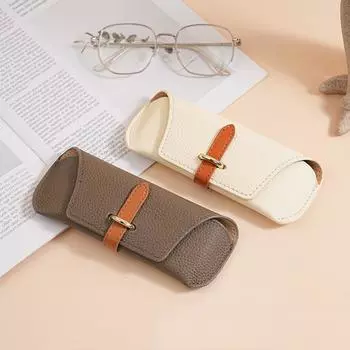 Сумка для хранения очков из искусственной кожи, водонепроницаемый чехол для солнцезащитных очков, модная сумка для очков из искусственной кожи для женщин чёрный