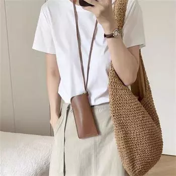 Сумка для хранения очков на шее с цепочкой-цепочкой, зажим для хранения солнцезащитных очков, чехол для солнцезащитных очков белый