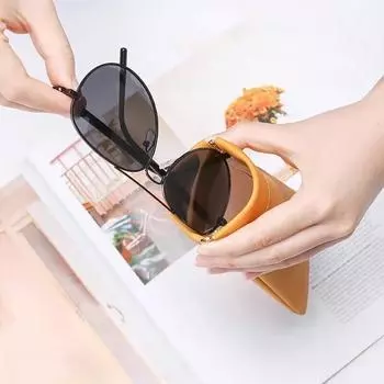 Сумка для хранения очков с функцией автоматического закрытия, набор для хранения для мужчин и женщин, эластичная пластина для открытия, разные цвета 17.5x8cm розовый