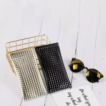 Сумка для хранения очков Самозакрывающаяся, для ежедневного использования, долговечная сумка для очков из искусственной кожи, удобный держатель, экологически чистая фиолетовый