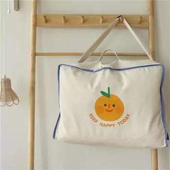 Сумка для хранения одеял для детского сада, симпатичная сумка для хранения багажа для дома и переезда, переносная сумка для организации одежды 50x22x40