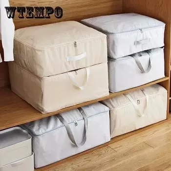 Сумка для хранения одеял Перемещение Финишная упаковочная сумка Oxford Ткань Утолщение Влагостойкая сумка для одежды серый