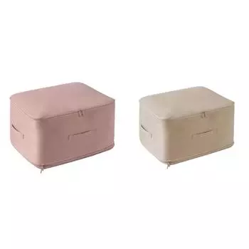 Сумка для хранения одеял, пододеяльник, сумка с двойной молнией для домашнего общежития (розовый) Хайсс