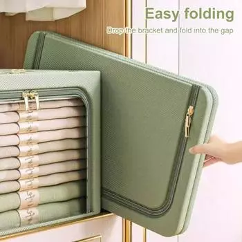 Сумка для хранения одеял с прозрачным окном, застежкой-молнией и ручкой, водонепроницаемая, большая сумка для хранения одежды S зелёный