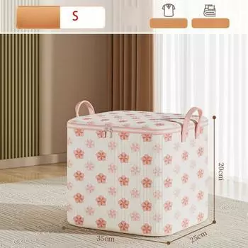 Сумка для хранения одеяла Cherry Blossom, пыленепроницаемое ведро для сортировки предметов гардероба, хозяйственные принадлежности S-35x25x20cm