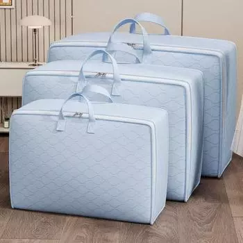 Сумка для хранения одежды Yousheng большой вместимости, органайзер для одеял, застежка-молния, влагостойкое утолщенное одеяло, сортировочная сумка, органайзер для багажа S