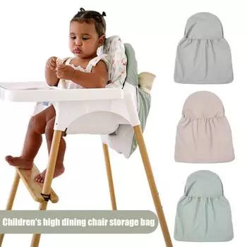 Сумка для хранения Органайзер для спинки обеденного стула Большой карманный дизайн Однотонный цвет Машинная стирка Простая в установке Сумка для хранения спинки стула зелёный