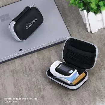 Сумка для хранения оксиметра крови, тип давления на палец, сумка для инструментов Eva, нейтральная медицинская сумка, цифровая упаковка продукта чёрный