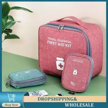 Сумка для хранения первой помощи, контейнер для лекарств, бытовые наборы для экстренной помощи, портативное мини-снаряжение для кемпинга S фиолетовый
