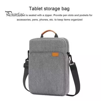 Сумка для хранения планшета, водонепроницаемая ткань Оксфорд с защитой от царапин, сумка для хранения на молнии, сумка для хранения планшетного компьютера для школьных путешествий синий