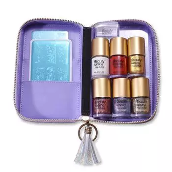 Сумка для хранения пластин для штамповки BEAUTYBIGBANG, многофункциональная, утолщенная, дорожная, органайзер для нейл-арта, съемные карманы