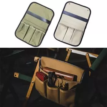 Сумка для хранения подлокотника для походного стула, переносные боковые подвесные сумки для пляжного стула, боковой карман для уличного стула, простая установка хаки