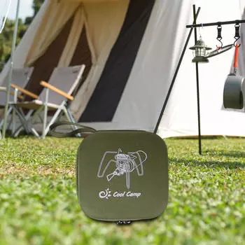 Сумка для хранения походной плиты, походный чехол, сумка-мешок, многоцелевая газовая посуда для переноски зелёный