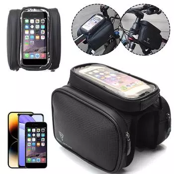Сумка для хранения Полезная вместительная сумка для смартфона размером ниже 7 дюймов Велосипедная сумка Аксессуары для велосипеда DE