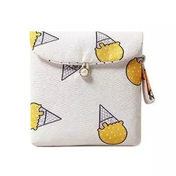 Сумка для хранения помады с деньгами, мини-гигиеническая салфетка для монет, косметичка, дорожный кошелек, модная женская маленькая сумка для хранения 13*13cm